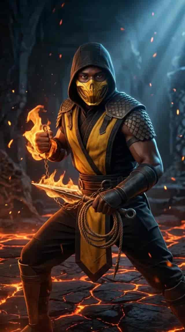 Hellfire Ninja Stance background blur