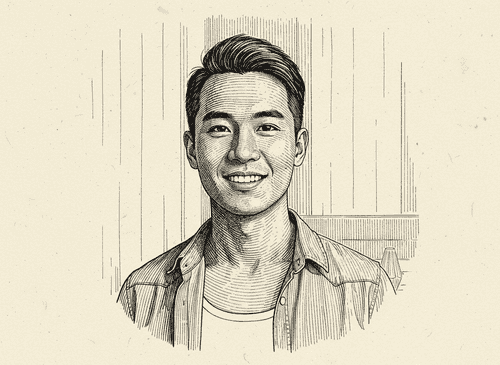 Engraved Portrait background blur