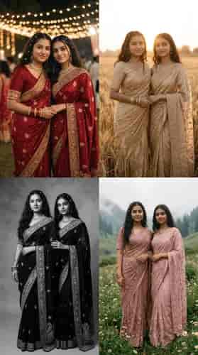 Festive Indian Collage background blur