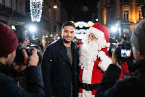Holiday Spotlight background blur