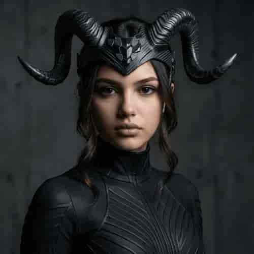 Capricorn Zodiac Portrait background blur