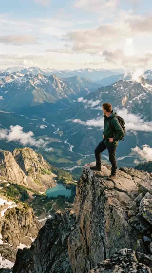 Drone Zoom Out background blur