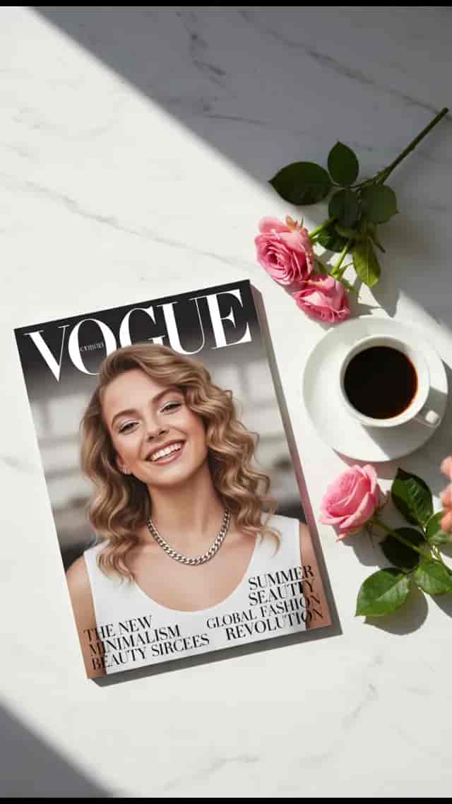 Magazine Reality Merge background blur