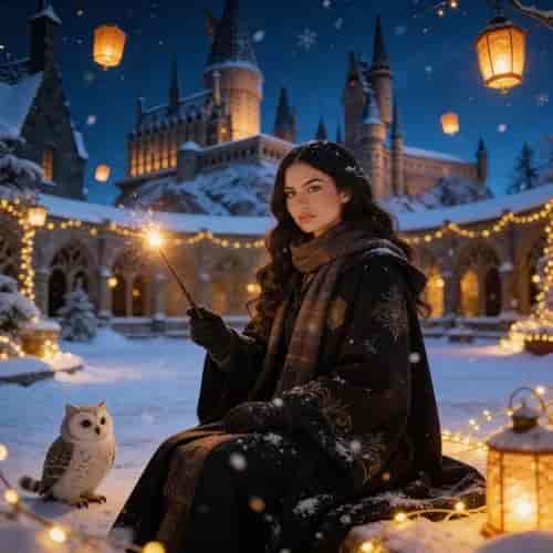 Winter Wizard background blur