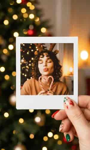 Polaroid Kiss background blur
