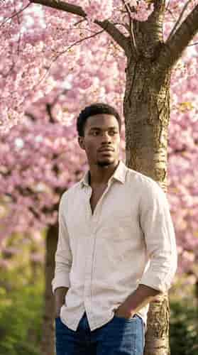 Cherry Blossom Glow background blur