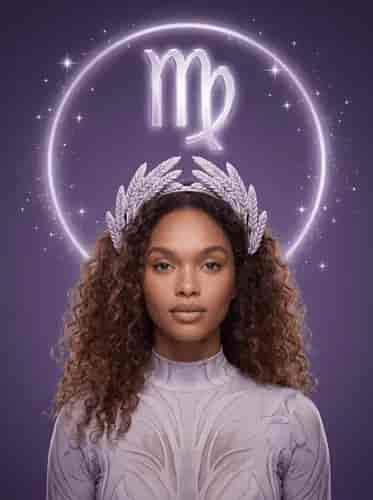 Virgo Zodiac Portrait background blur