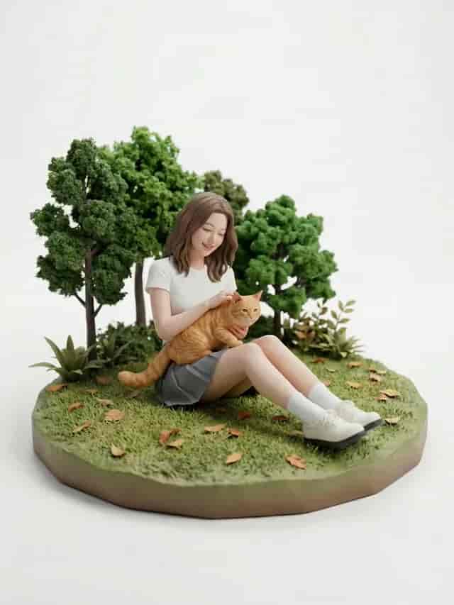 Tabletop Diorama Orbit background blur