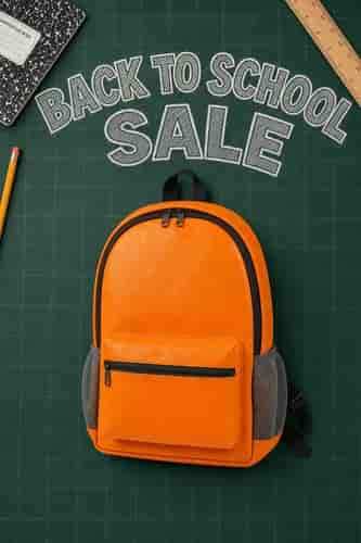 School Product Ad background blur