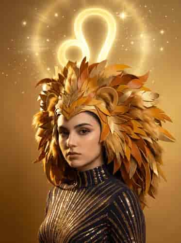 Leo Zodiac Portrait background blur