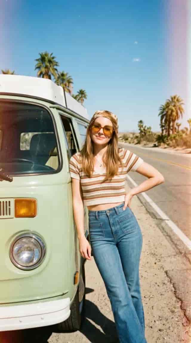 '70s Retro Roadtrip background blur