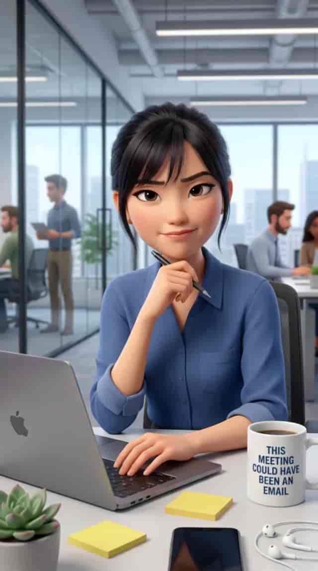 Office Work Talk background blur