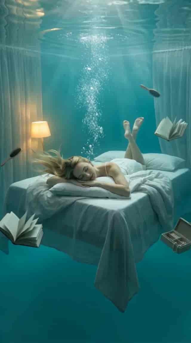 Underwater Sleep background blur