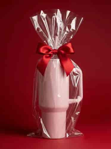 Wrapped Holiday Product background blur