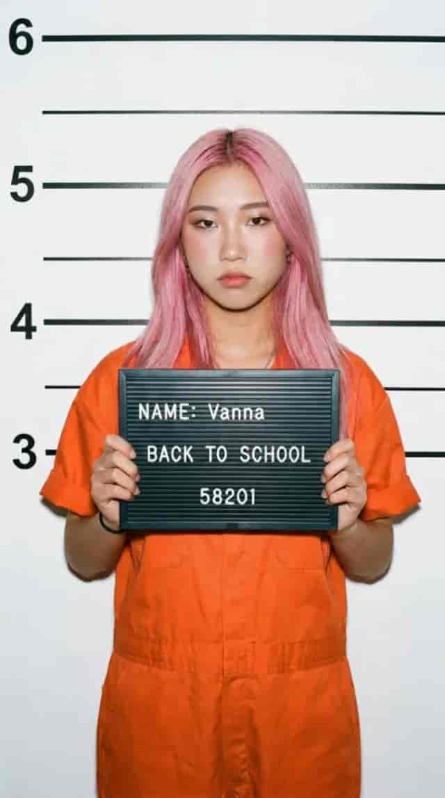 Back To School Mugshot background blur