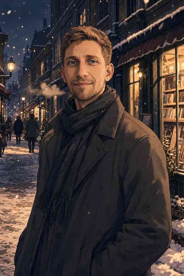 Winter Anime Loop background blur