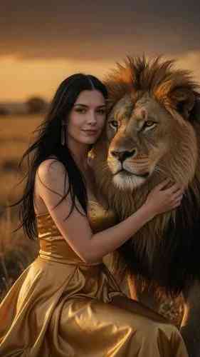 Lion Savannah Photoshoot background blur