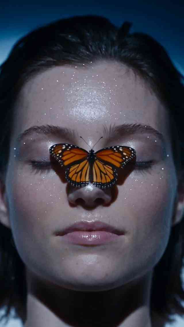 Monarch Butterfly Close-Up background blur