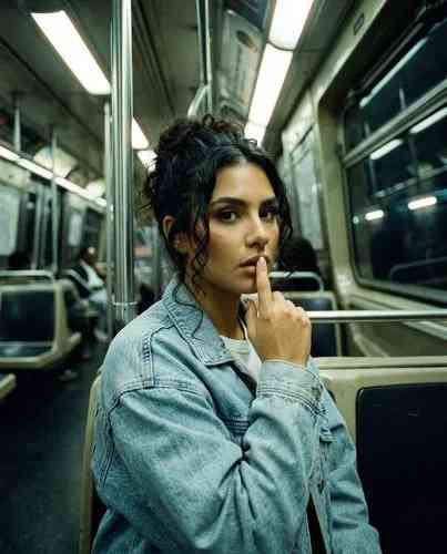 Subway Film Carousel background blur