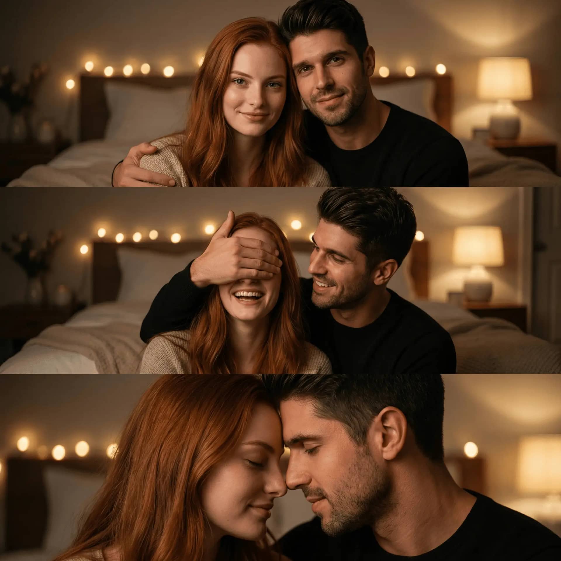 Romantic Triptych Collage