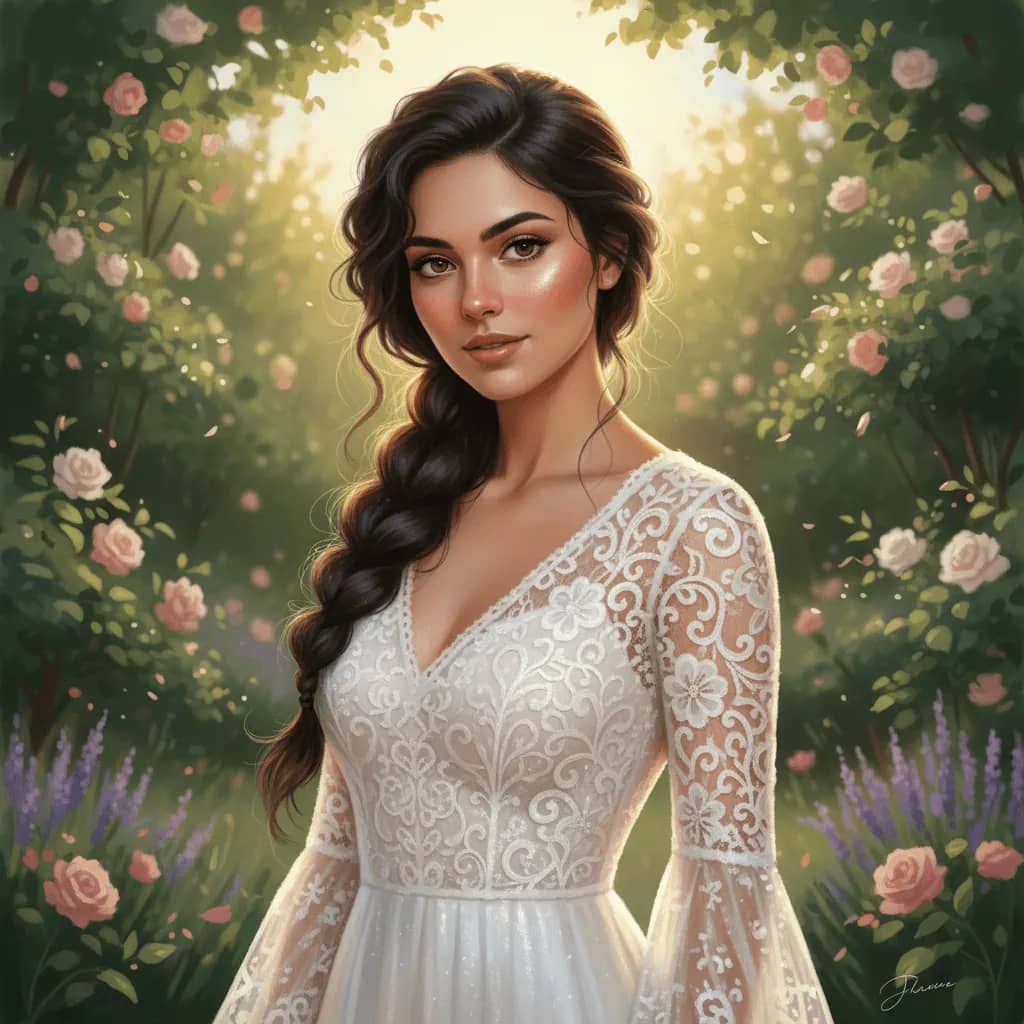 Romantic Garden Portrait