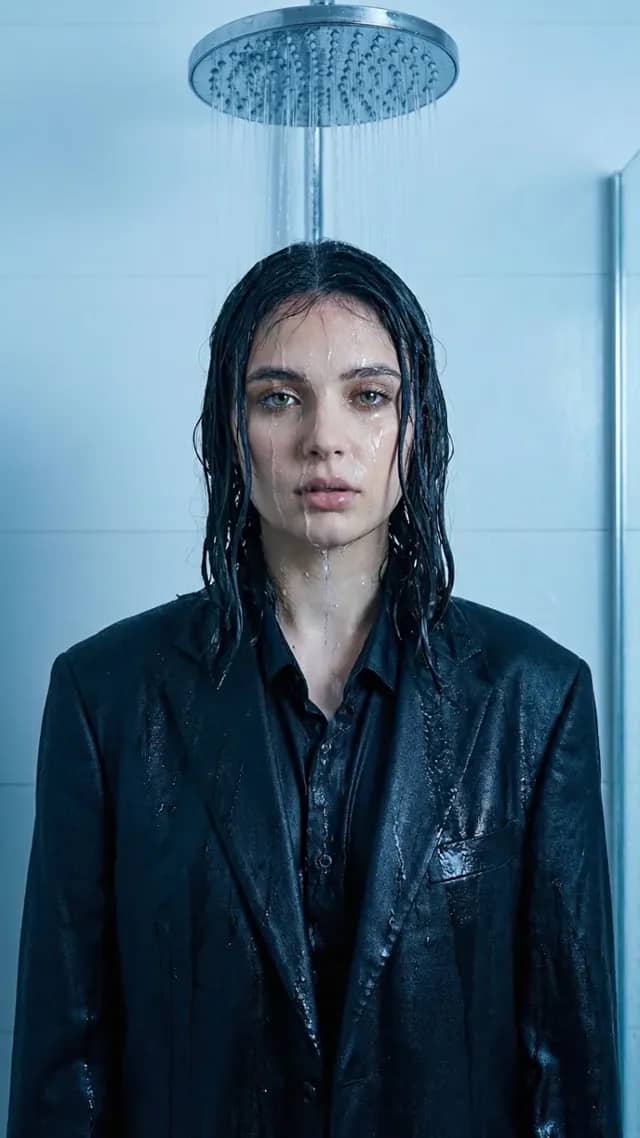 Shower Stream Slow-Motion