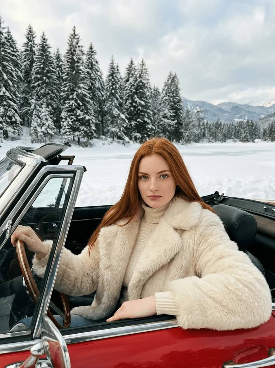 Retro Drive Portrait