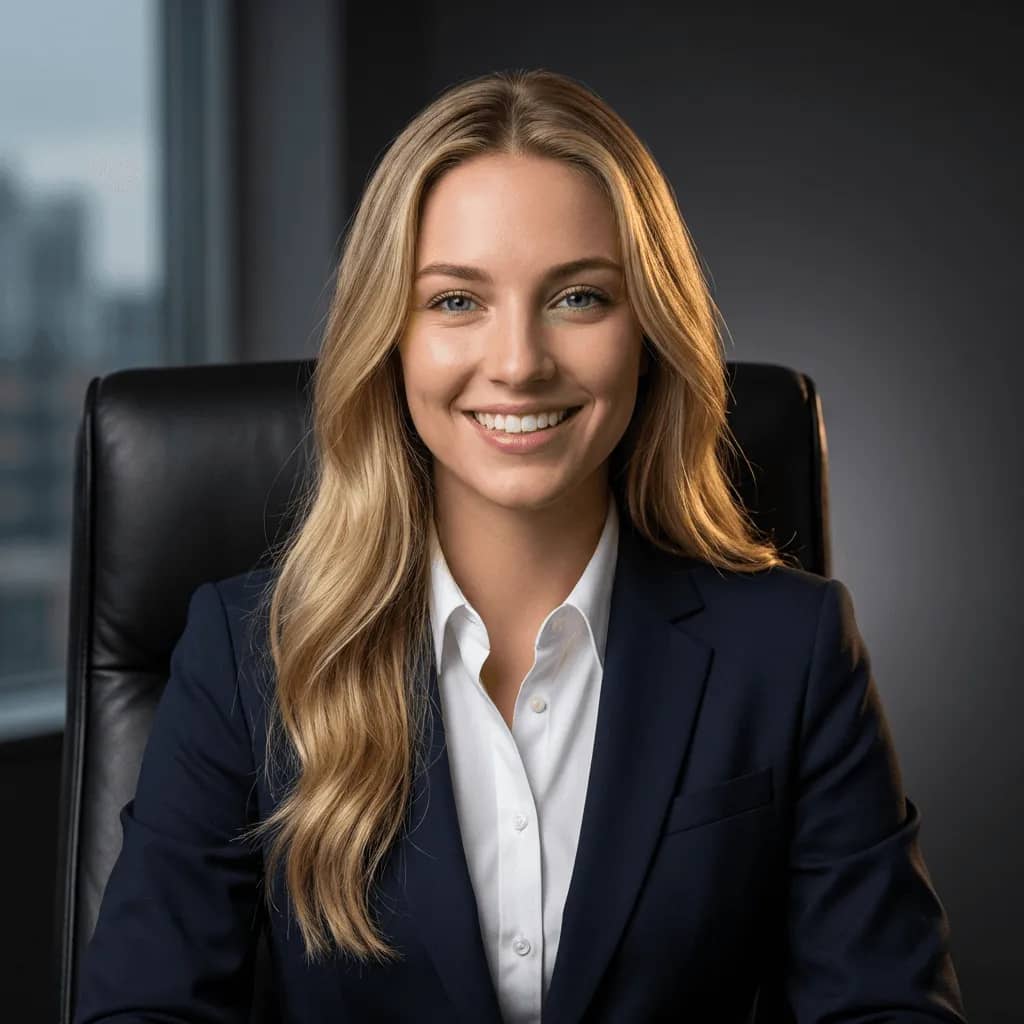 AI Executive Portrait – Professional Power Suit Studio Shot