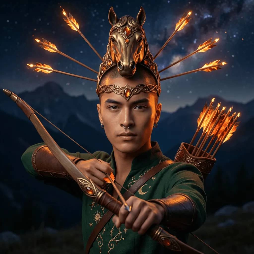 Sagittarius Mythic Archer Portrait