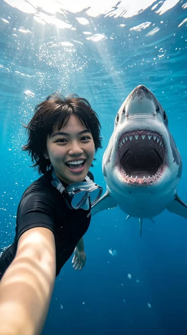 Shark Selfie Dive