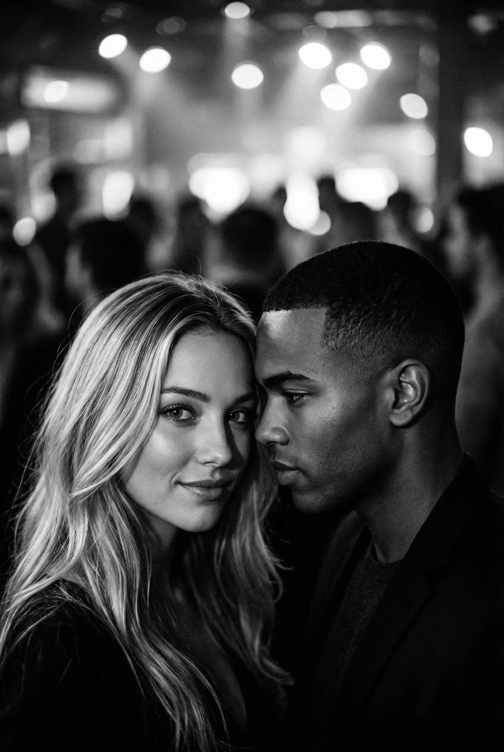 Intimate Monochrome Couple