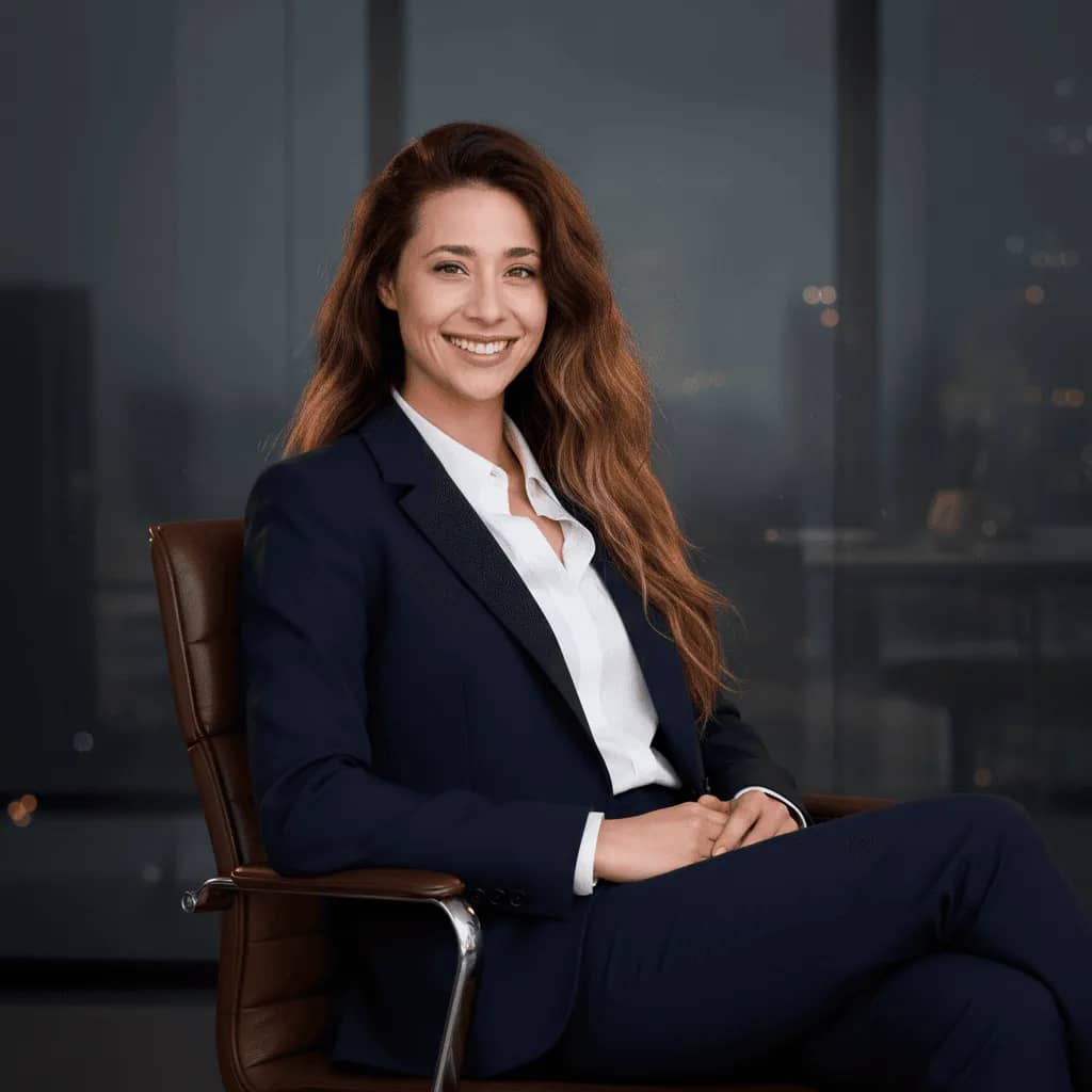 AI Executive Portrait – Professional Power Suit Studio Shot