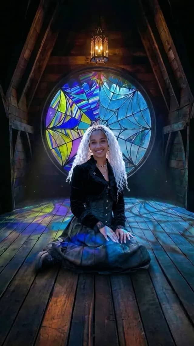 Spiderweb Stained Glass