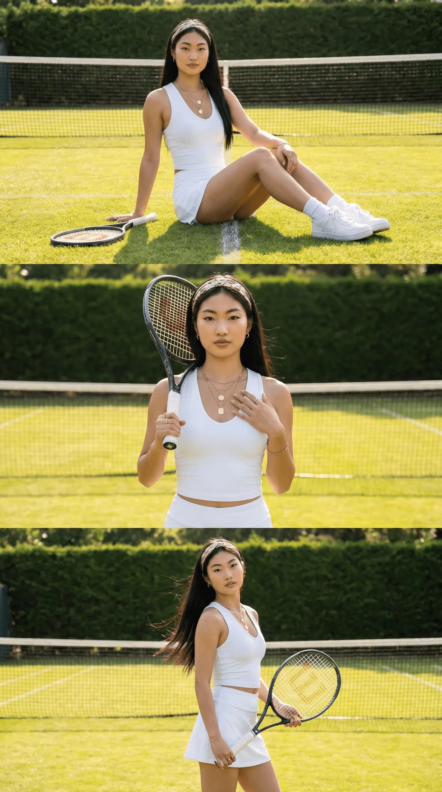 Tennis Collage Trio