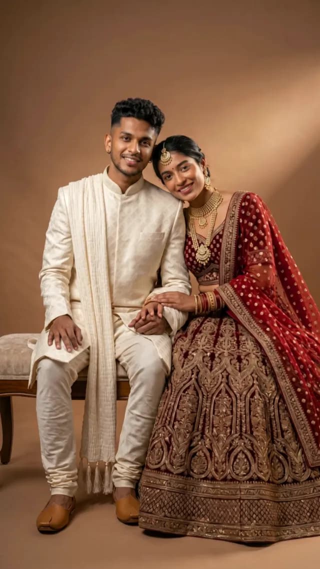 Traditional Indian Couple Portrait