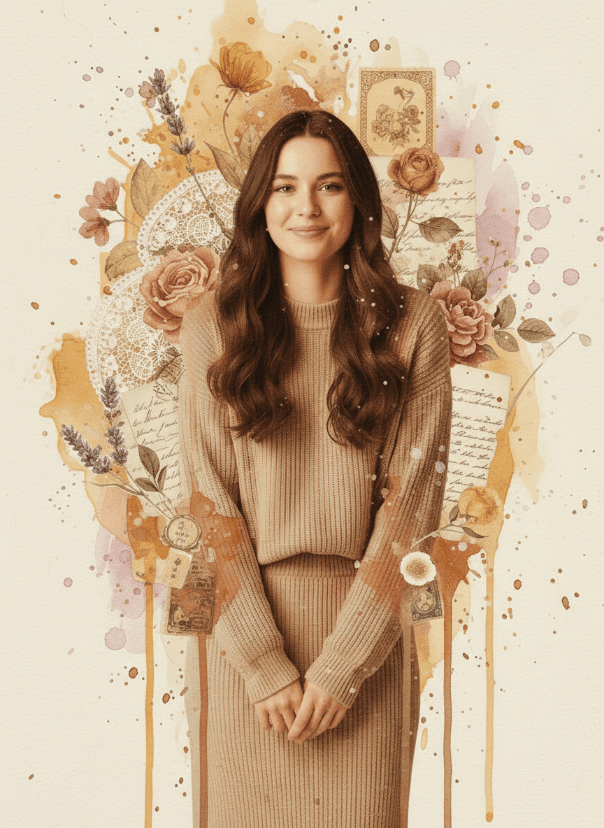 Vintage Watercolor Collage