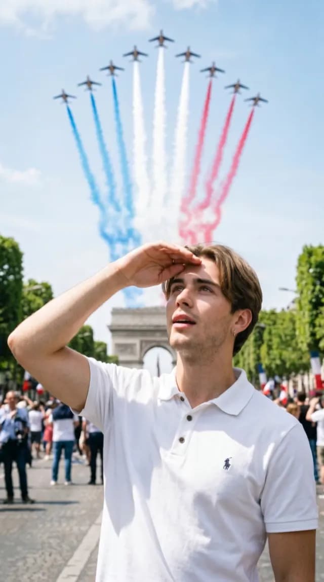 Bastille Day Airshow Flyover