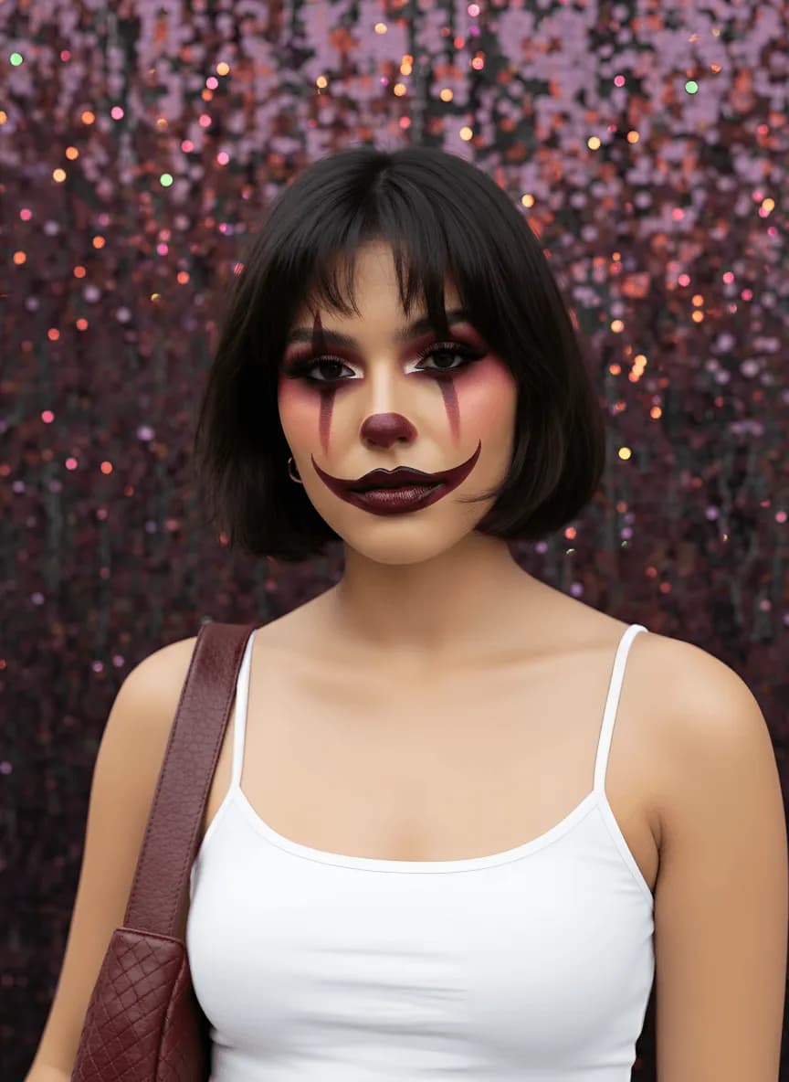 Glam Clown Makeup