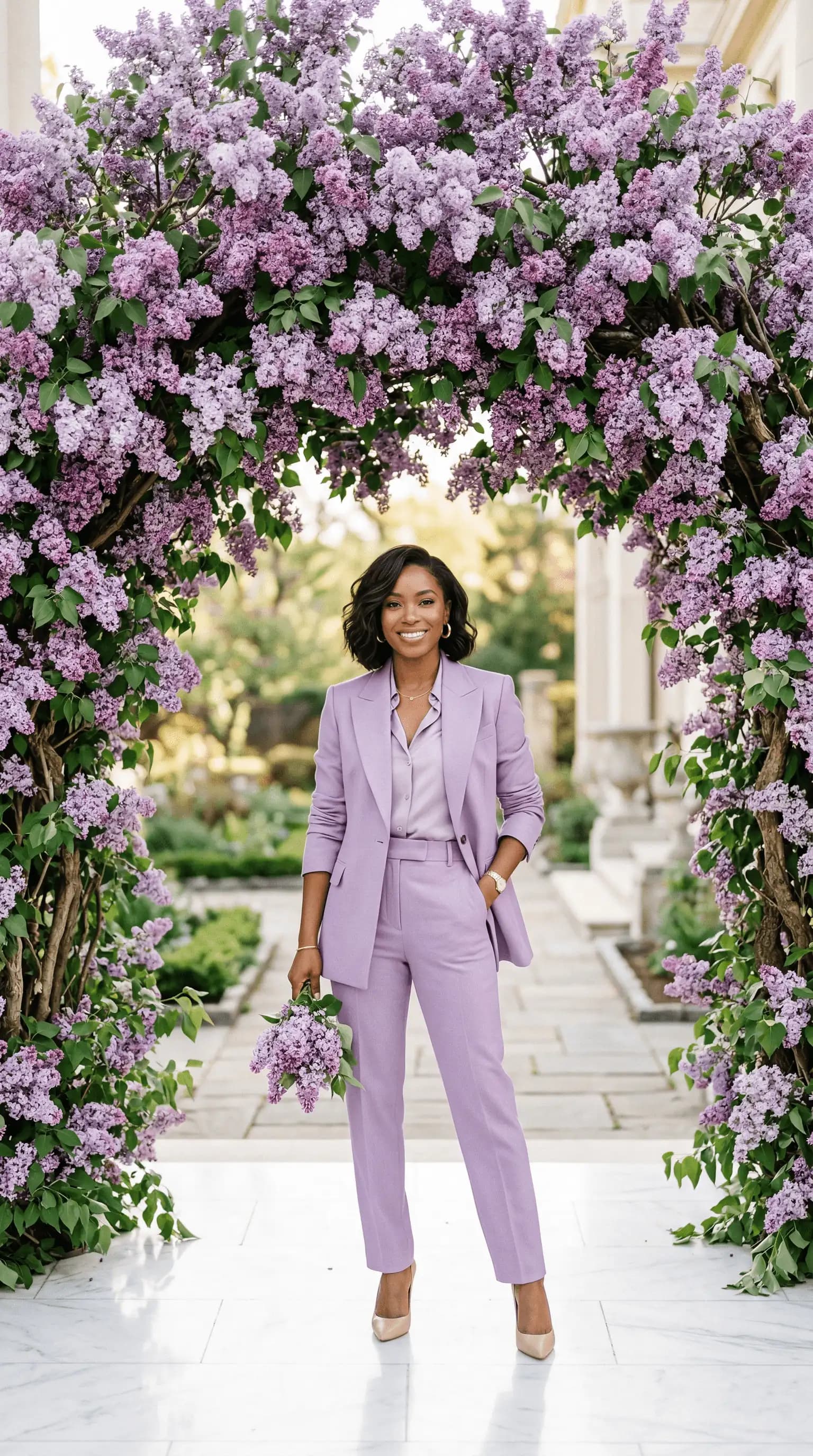 Lilac Garden Look
