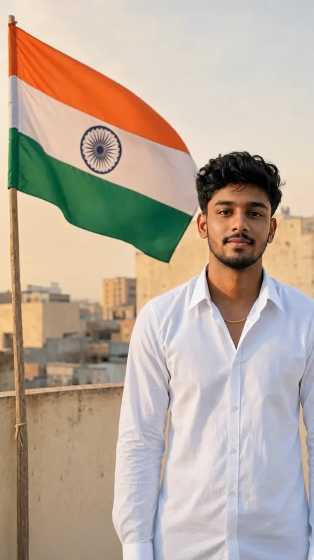 Tiranga Flag Waving