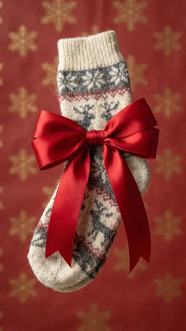 Floating Holiday Bow Feature