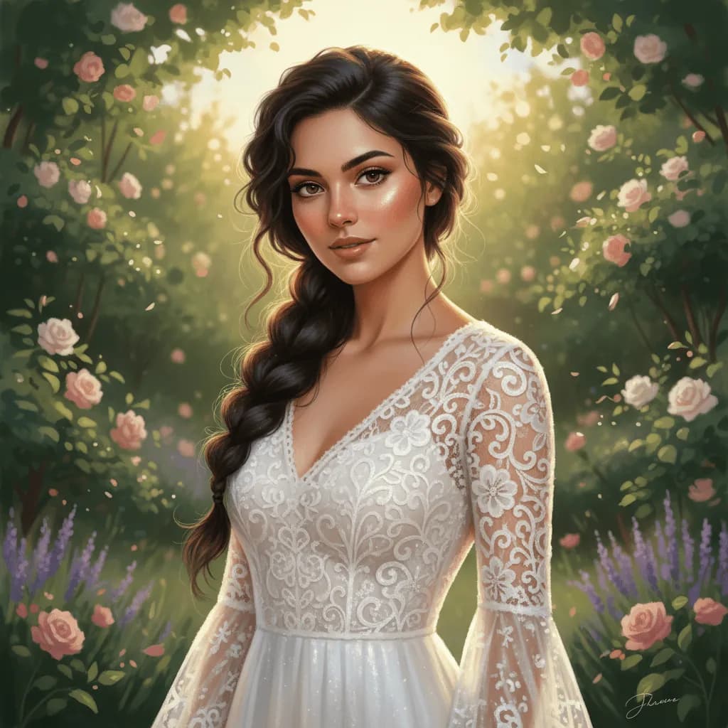 Romantic Garden Portrait