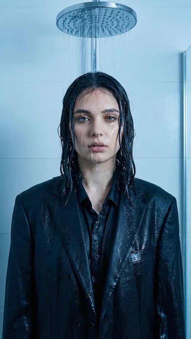 Shower Stream Slow-Motion