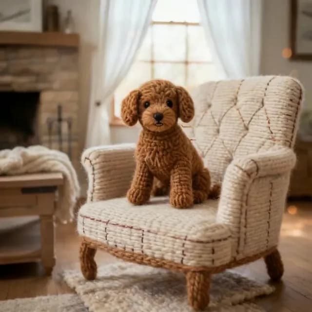 Knitted Cozy Dog Room