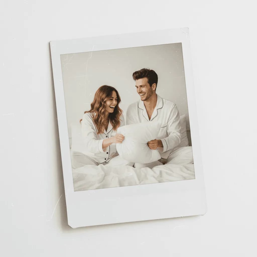 AI Polaroid Couple Portrait – Vintage Morning Aesthetic Photo Generator