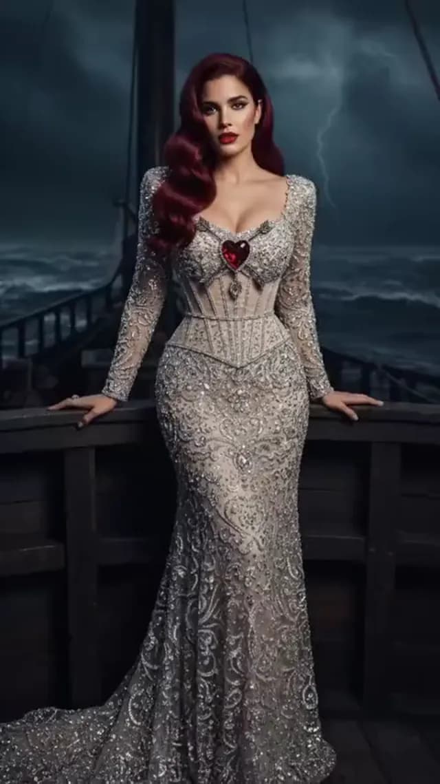 Silver Siren of the Shipwreck (Ophelia Look)