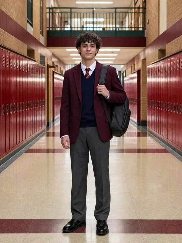 School Hallway Portrait