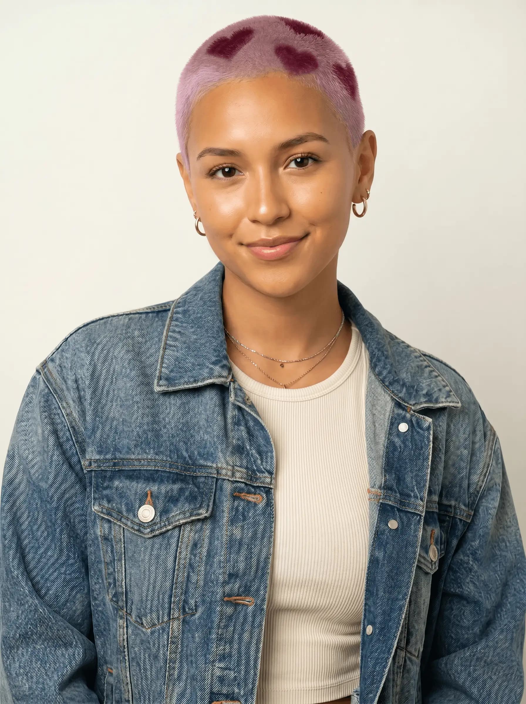 Heart Buzzcut Dye
