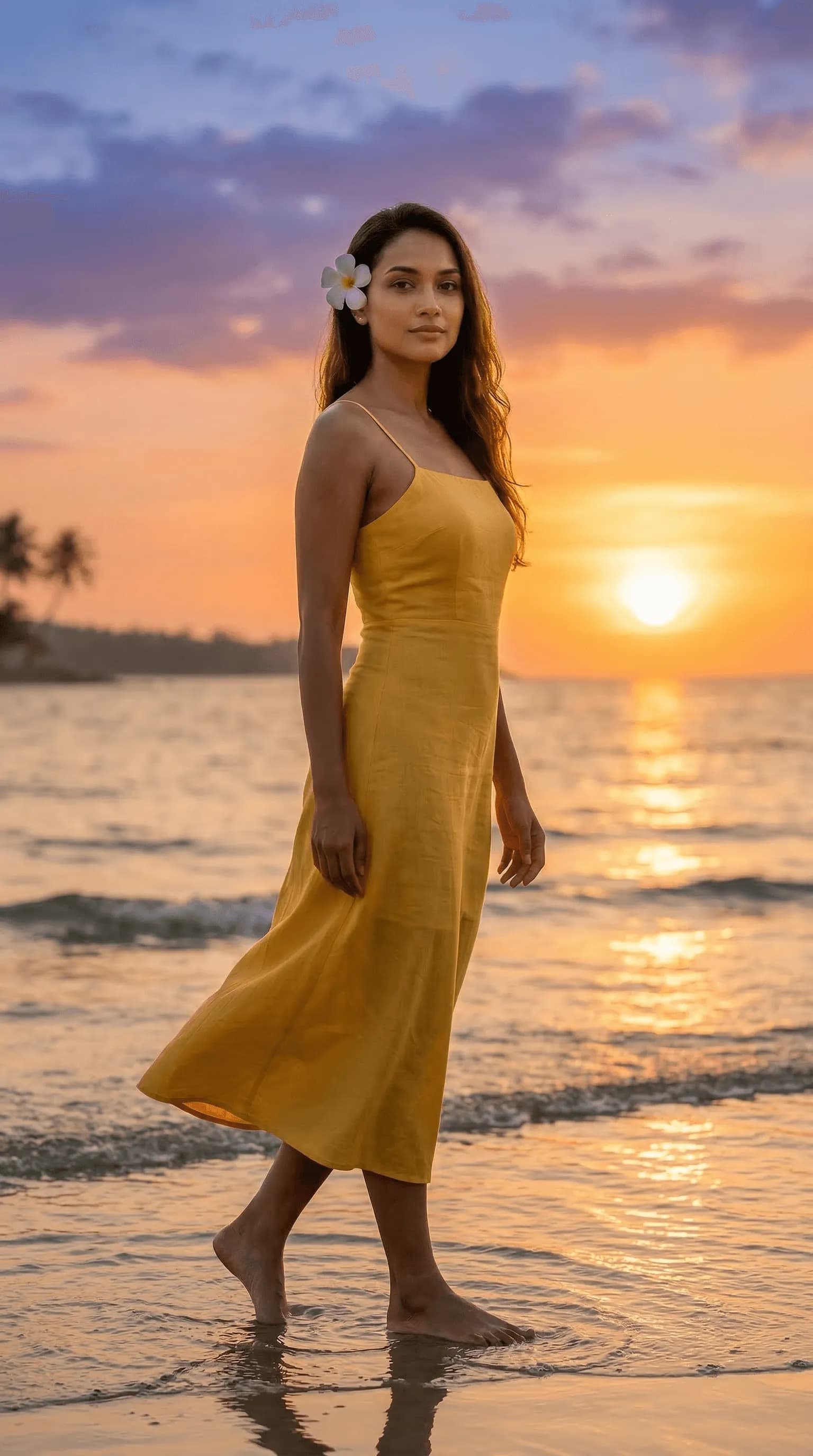 Sunset Shoreline Portrait