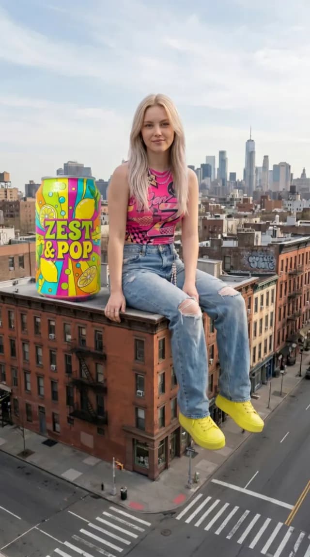 Giant Rooftop Ad